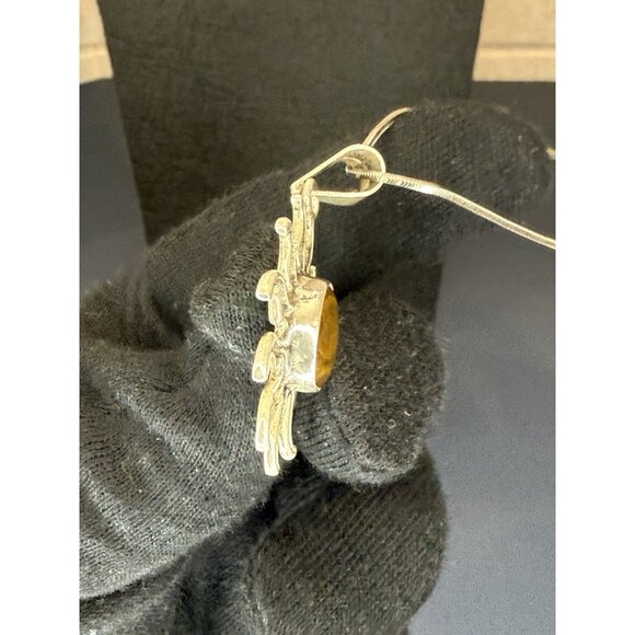 Vintage Charles Albert Sterling Silver 925 Abalone Sun Pendant B2 - Picture 8 of 16